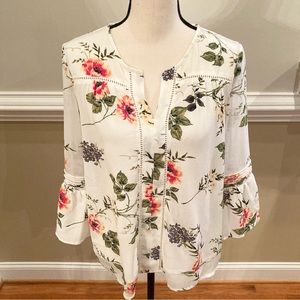 Fever Bell Sleeve Floral Top